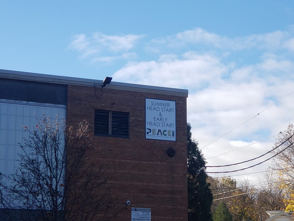 An exterior shot of Sumner Head Start school